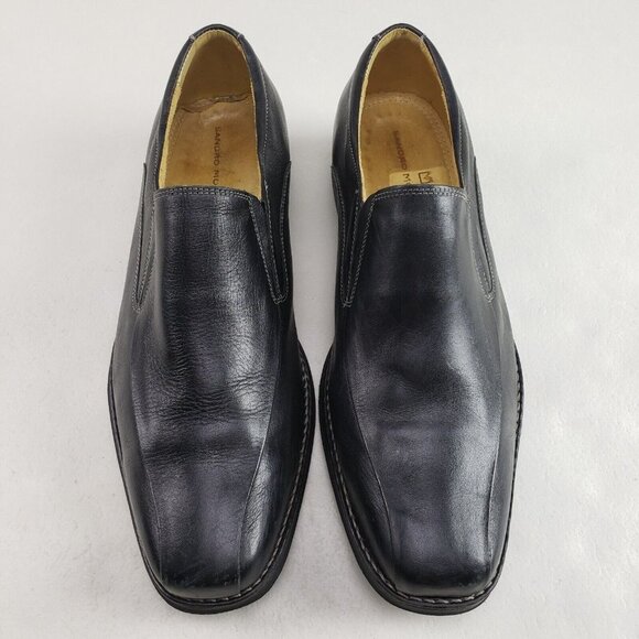 Sandro Moscoloni Edwin Leather Loafer Mens 11.5 Black Slip On Dress Casual Shoe - Picture 3 of 12